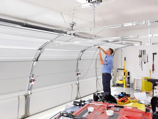 Garage door cable repair service by Mount Holly Garage Door Repair in Mount Holly