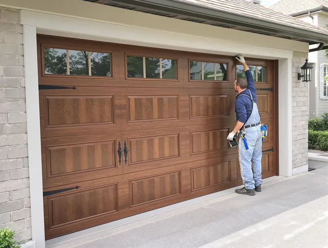Custom garage door showcase by Mount Holly Garage Door Repair in Mount Holly
