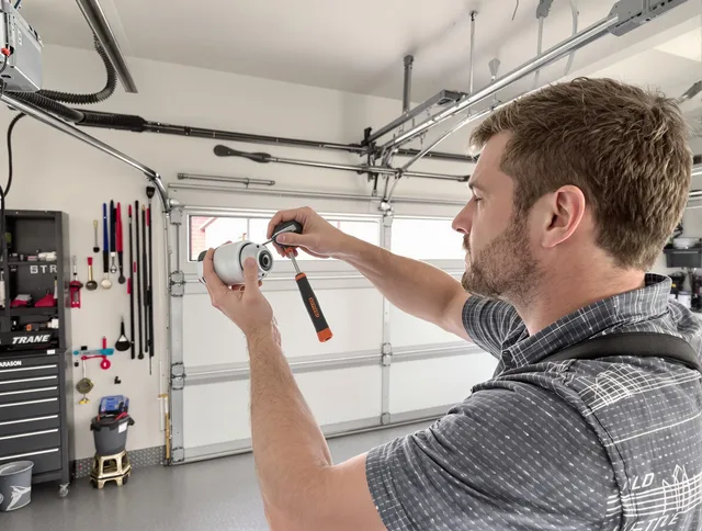 Garage door opener repair service by Mount Holly Garage Door Repair in Mount Holly