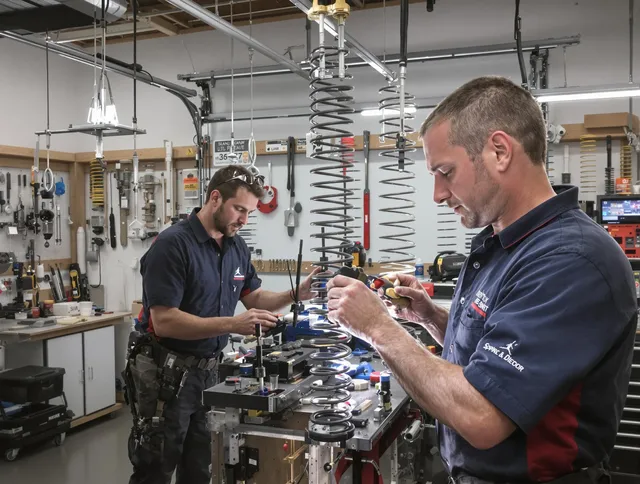 Garage door spring repair service by Mount Holly Garage Door Repair in Mount Holly