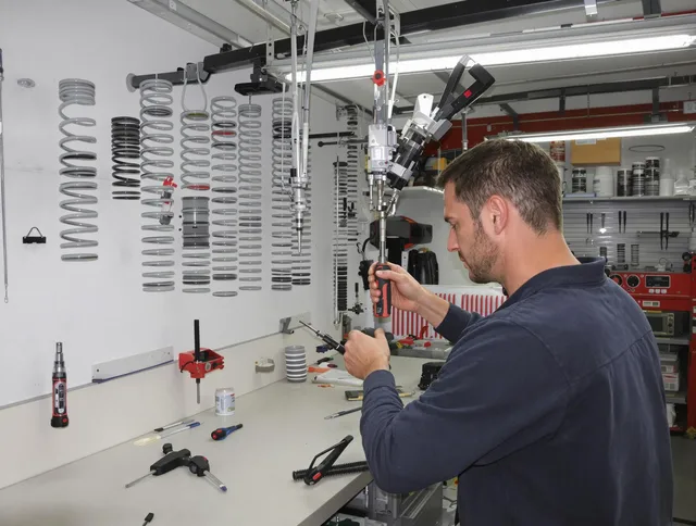 Mount Holly Garage Door Repair safety certified technician performing precision spring replacement in Mount Holly